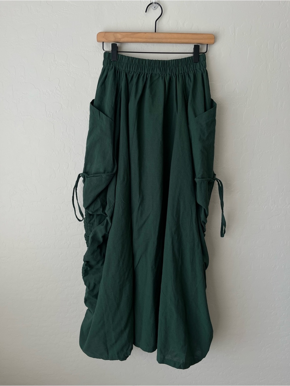 Thaluta Maxi Skirt Alaina Hunter Green NEW one size boho organic cotton - Picture 11 of 15